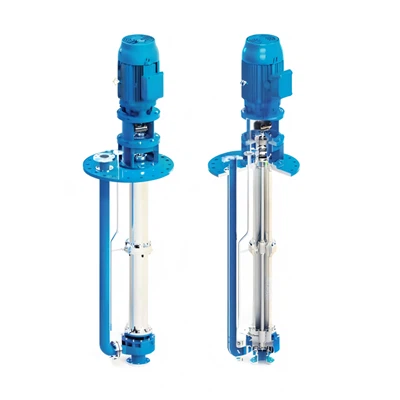 Довгий вал підводка відкритого насоса для крильчатки